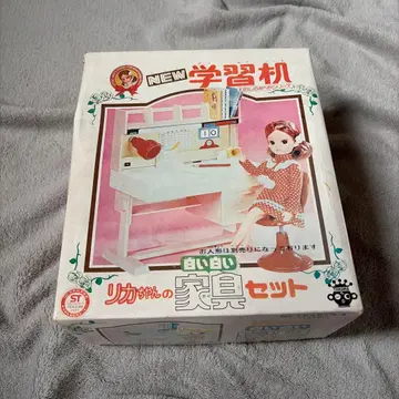 타카라 리카짱 NEW 학습 책상 화이트 화이트 가구 세트