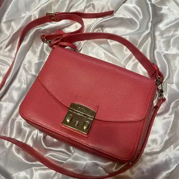 FURLA 훌라 메트로폴리스 숄더백 핑크 가죽