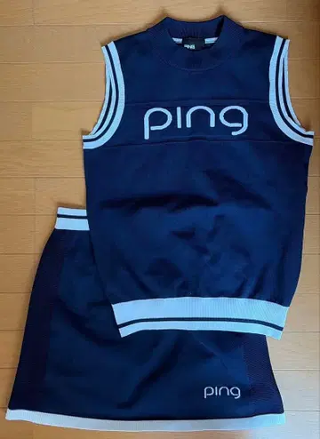 PING 골프웨어 베스트 스커트 세트 M 사이즈