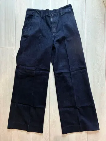 UNIQLO 유니클로 데님 턱 와이드 팬츠 인디고 여성용 XL
