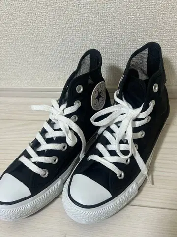 컨버스 스니커즈 24cm 하이컷 블랙 메쉬 올스타