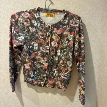 HYSTERIC GLAMOUR 올 패턴 긴팔 가디건