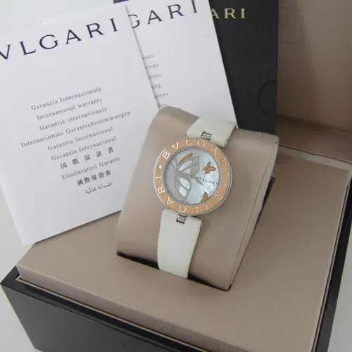 불가리 비제로원 BZ30BDSGL 18K 로즈골드콤비 자개다이얼 30mm 사진 2