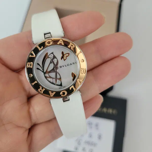불가리 비제로원 BZ30BDSGL 18K 로즈골드콤비 자개다이얼 30mm 사진 4