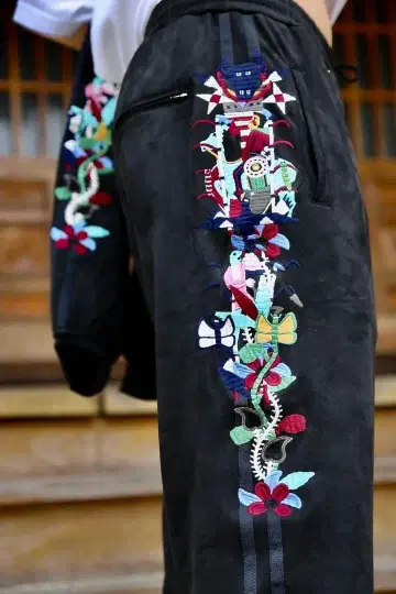 doublet CHAOS EMBROIDERY 트랙 팬츠