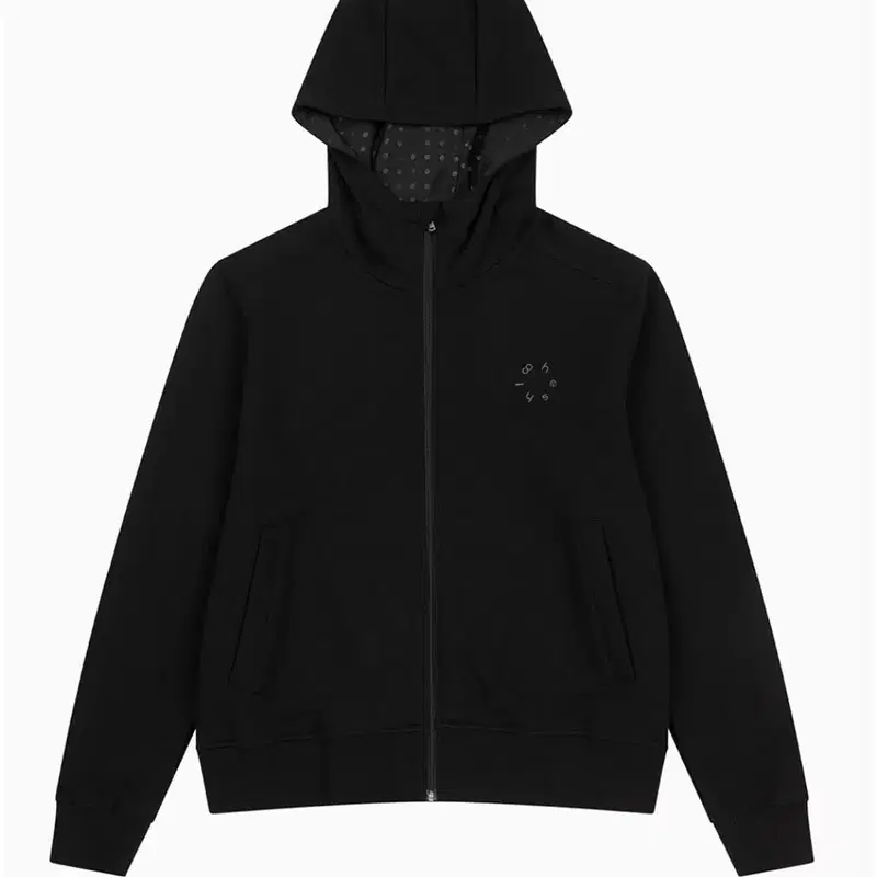 (급처) 오헤시오 도트 후드집업 블랙 DOT HOODED ZIP-UP