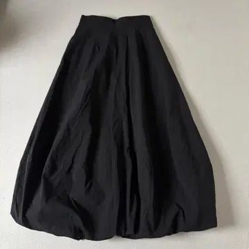 LAGUNAMOON 타프타 벌룬 스커트 롱 나일론 블랙 검정