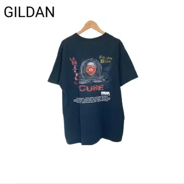 GILDAN 프린트 빈티지 캐나다 T셔츠 블랙 반팔 L