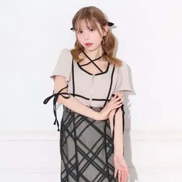 apres jour 소매 플레어 머메이드 원피스
