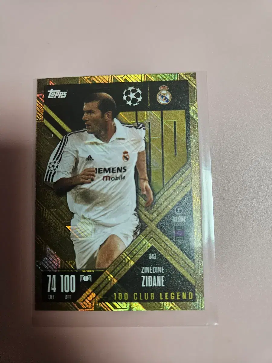 축구) 지네딘 지단 2024 Topps 100 Club Legend