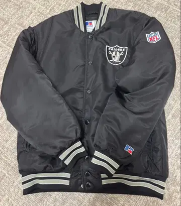 러셀 애슬레틱 NFL 레이더스 바시티 자켓