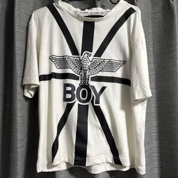 BOY LONDON 이글 로고 T셔츠 화이트