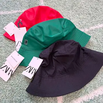 [택 포함 새상품] ZARA 자라 발수 버킷햇 3세트