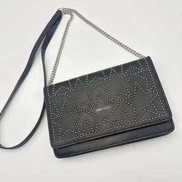 [고품질] Jimmy Choo 지미추 숄더백 스터드 블랙
