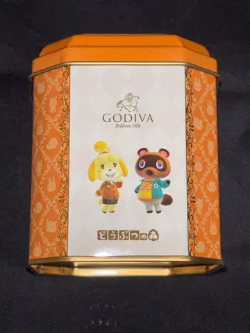 GODIVA 고디바 동물의 숲 콜라보 빈 캔