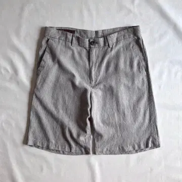 90s PERRY ELLIS 스트라이프 린넨 x 코 쇼츠