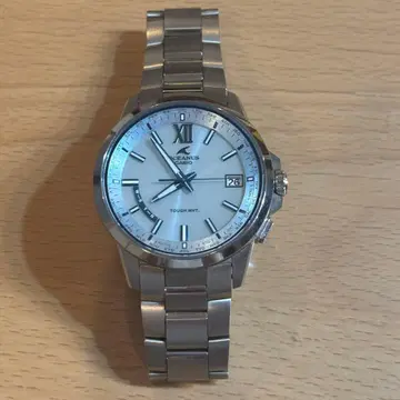 CASIO OCEANUS 손목시계 실버/블루