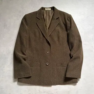 90s 빈티지 테일러드 자켓 카키 브라운 아메카지 레트로