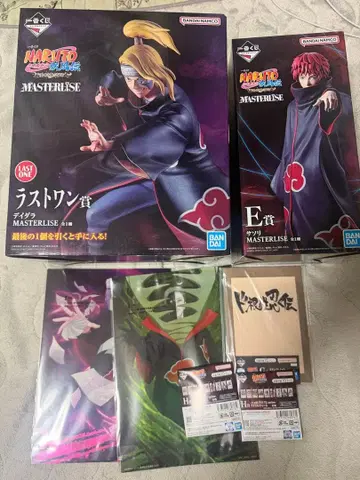 제일복권 NARUTO 돌풍전 피규어 사소리 데이다라 세트