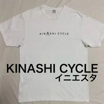 KINASHI CYCLE 이니에스타 키나시사이클 티셔츠 남성용 화이트