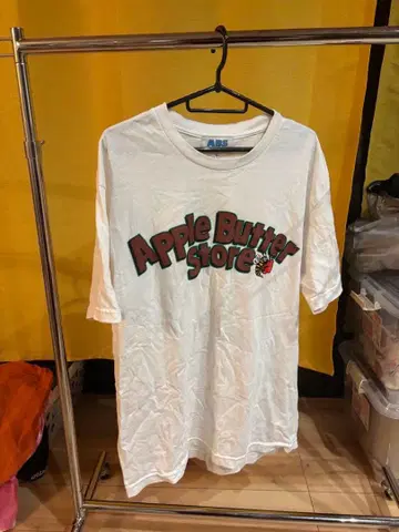 AppleButterStore 로고 티셔츠 화이트 L 사이즈