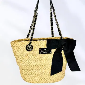 kate spade 바스켓백 리본 체인 핸들 여름백