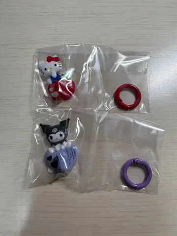 [산리오 가챠] 키링 행거 헬로키티 쿠로미