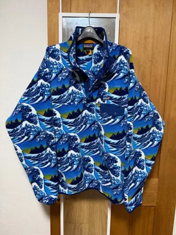 Patagonia Synchilla 플리스 스냅T 파도 패턴 L 북재