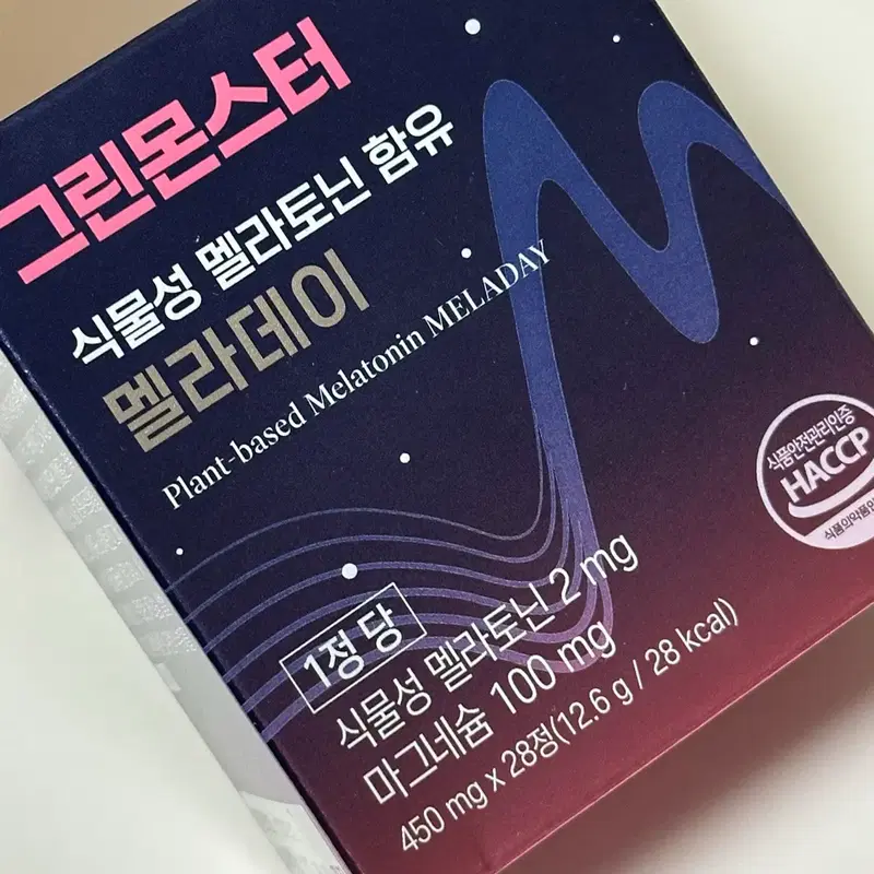 그린몬스터 식물성 멜라토닌 함유 멜라데이 불면증 28정