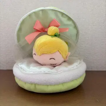 디즈니 스토어 한정판 팅커벨 마카롱형 침대 봉제 인형