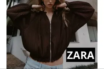 [ ZARA ] 플리츠 오간자 자켓