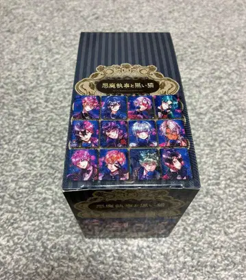 악마 집사와 검은 고양이 하트형 캔 배지 미개봉 1BOX