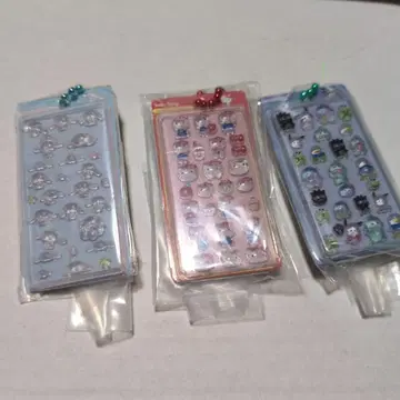 산리오 캐릭터즈 씰 가챠가챠 3종 세트