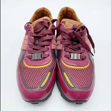 [ 새상품급 ] BALLY 메쉬 스니커즈 패턴트 레더