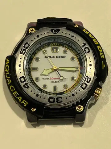 ALBA AQUA GEAR 20BAR 쿼츠 손목시계 본체