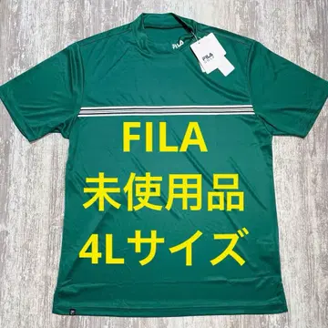FILA 골프웨어 반팔 모크넥 셔츠 4L 사이즈 그린