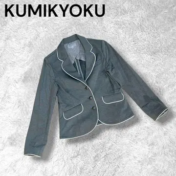 [KUMIKYOKU PURETE] 테일러드 자켓 TL 그레이 레이디