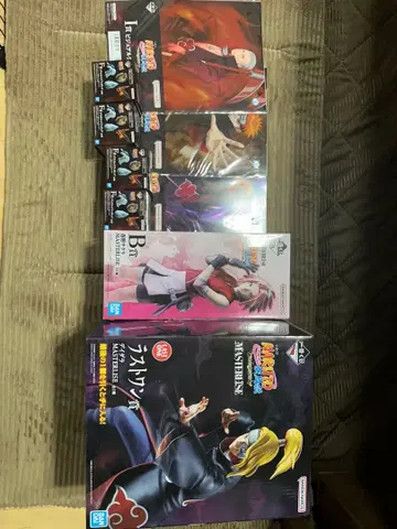 제일복권 NARUTO 돌풍전 데이다라 사쿠라 라스트원상 및 하위상 세트