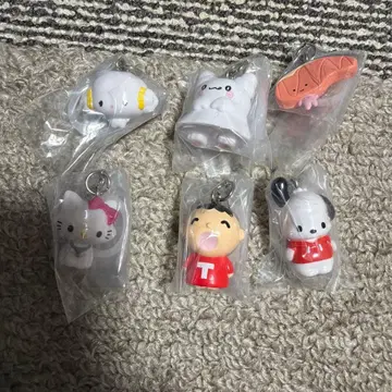 산리오 캐릭터즈 메지루시 액세서리 가챠 6개 세트