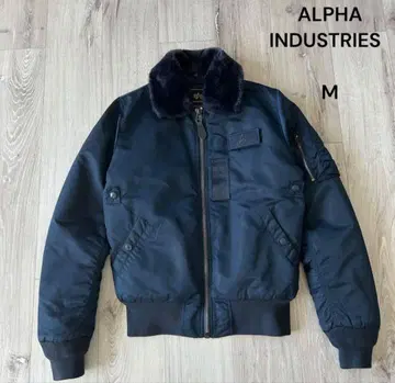 ALPHA INDUSTRIES B-15C 플라이트 자켓 M 네이비
