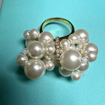스와로브스키 SWAROVSKI 반지 펄 반지 골드 55
