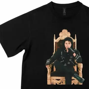 Michael Jackson 포토 프린트 T셔츠 마이클 잭슨