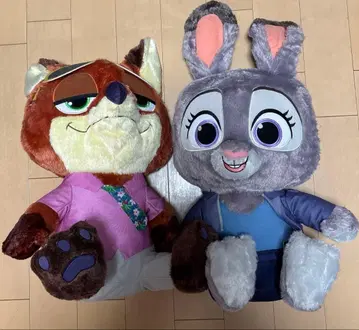주토피아 닉 주디 슈퍼 라지 봉제 인형 세트