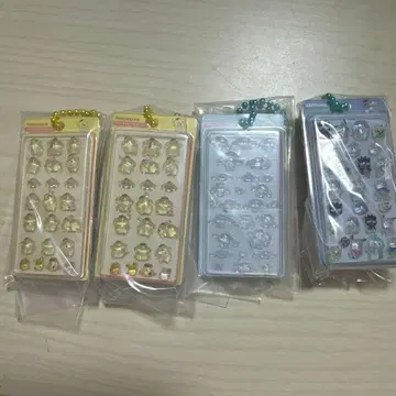 산리오 가챠 모자 꽁지 드롭 세트