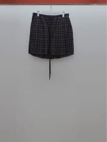 masu 플리츠 체크 반바지 48