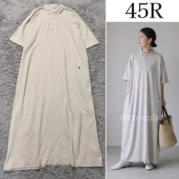 [새상품급] 45R 진바 카노코 오션 드레스 폴로 원피스 라이트 그레이