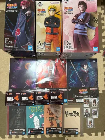 제일복권 NARUTO 풍영탈환편 A D E상 세트