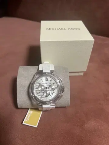 MICHAEL KORS 손목시계 화이트 클리어