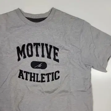 MOTIVE ATHLETIC 로고 T셔츠 그레이