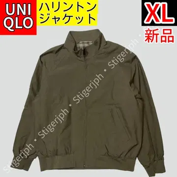 유니클로 탄력 해링턴 자켓 올리브 XL 사이즈